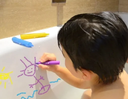 Outlet Buddy & Barney Bath Time Stencil Art - Fun in the Tub!