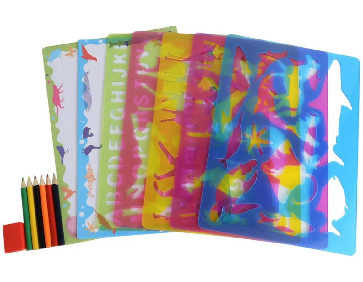 Clearance Buddy & Barney Big Box of Animal Stencils - 150 Shapes