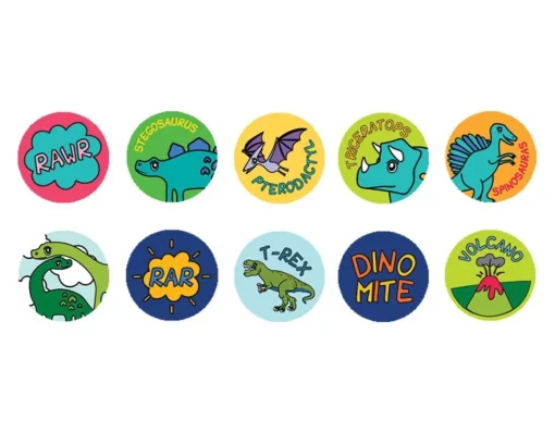 Discount House of Marbles Dino Sticker Stamper - Roarsome