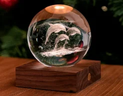 New Gingko Dolphins Crystal Light - 3D Effect