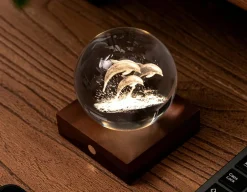 New Gingko Dolphins Crystal Light - 3D Effect