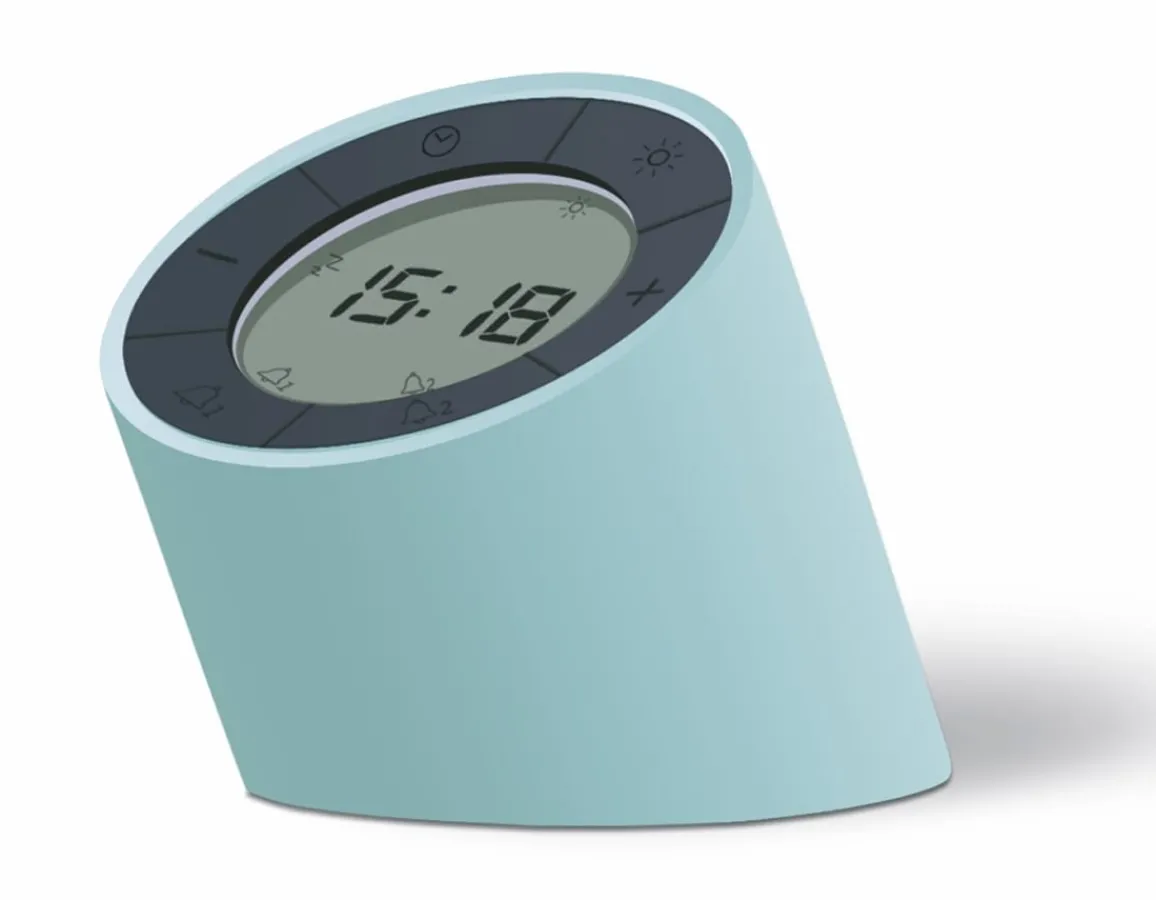 Online Gingko Edge Light Alarm Clock - Stylish