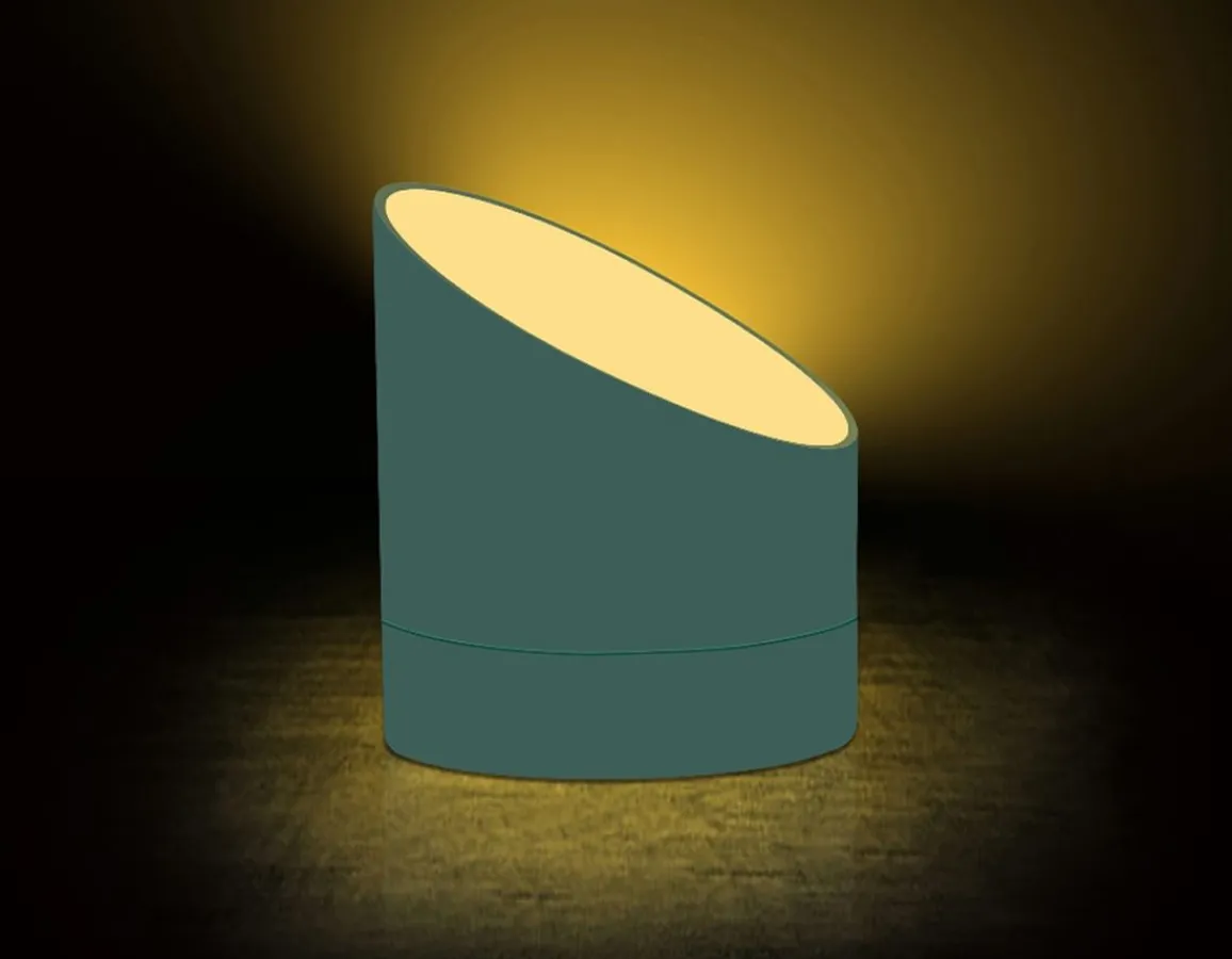 Online Gingko Edge Light Alarm Clock - Stylish