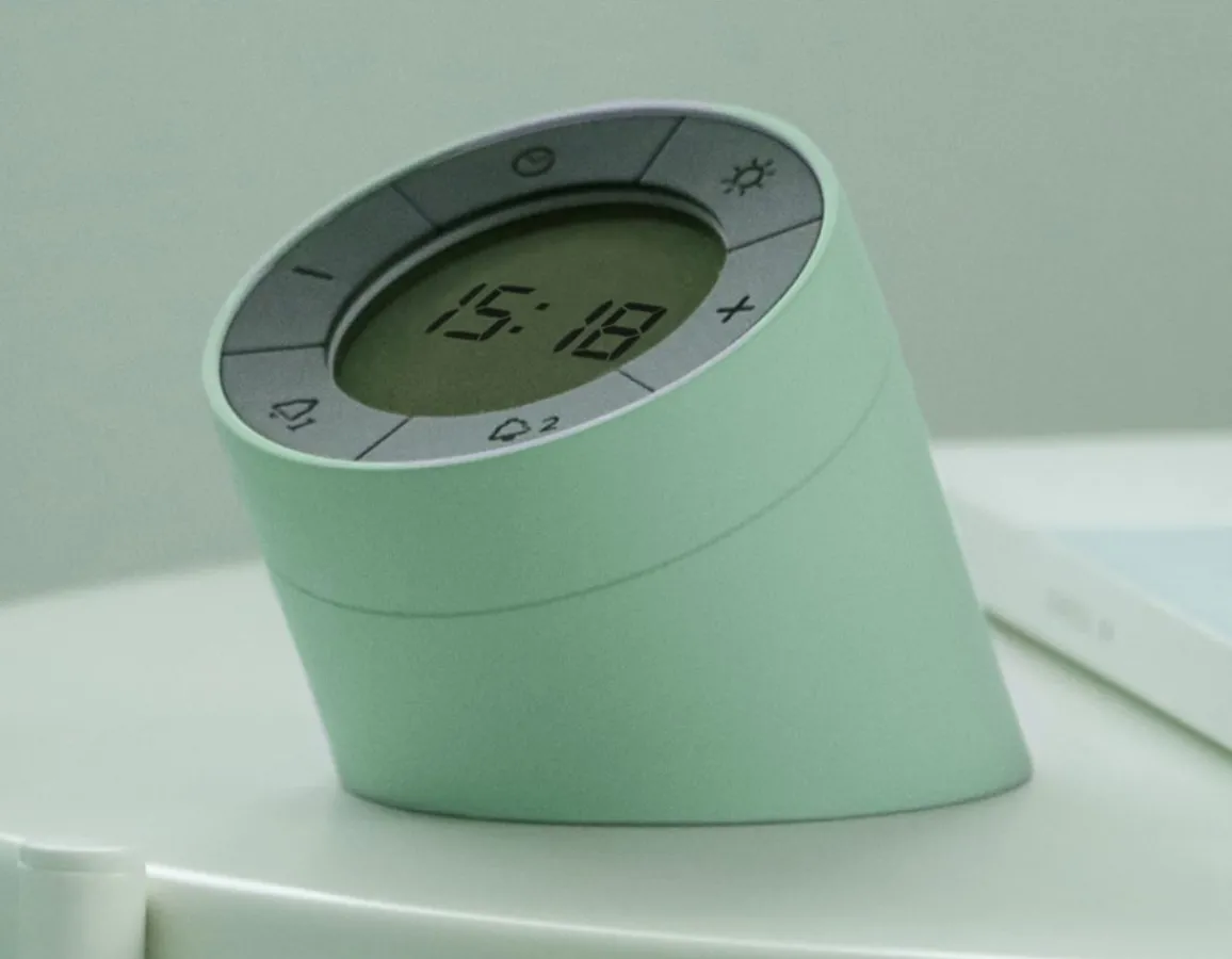 Online Gingko Edge Light Alarm Clock - Stylish