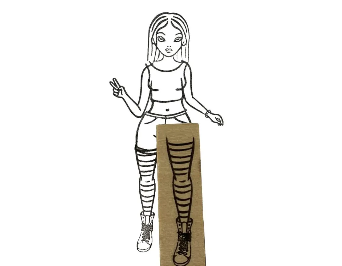 New The Purple Cow Fashion Stamper Set - 36 Wooden Stamps