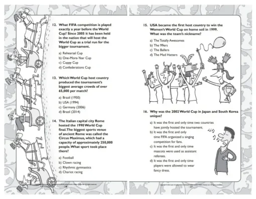 Outlet Walker Books Football School - World Cup Quiz Book