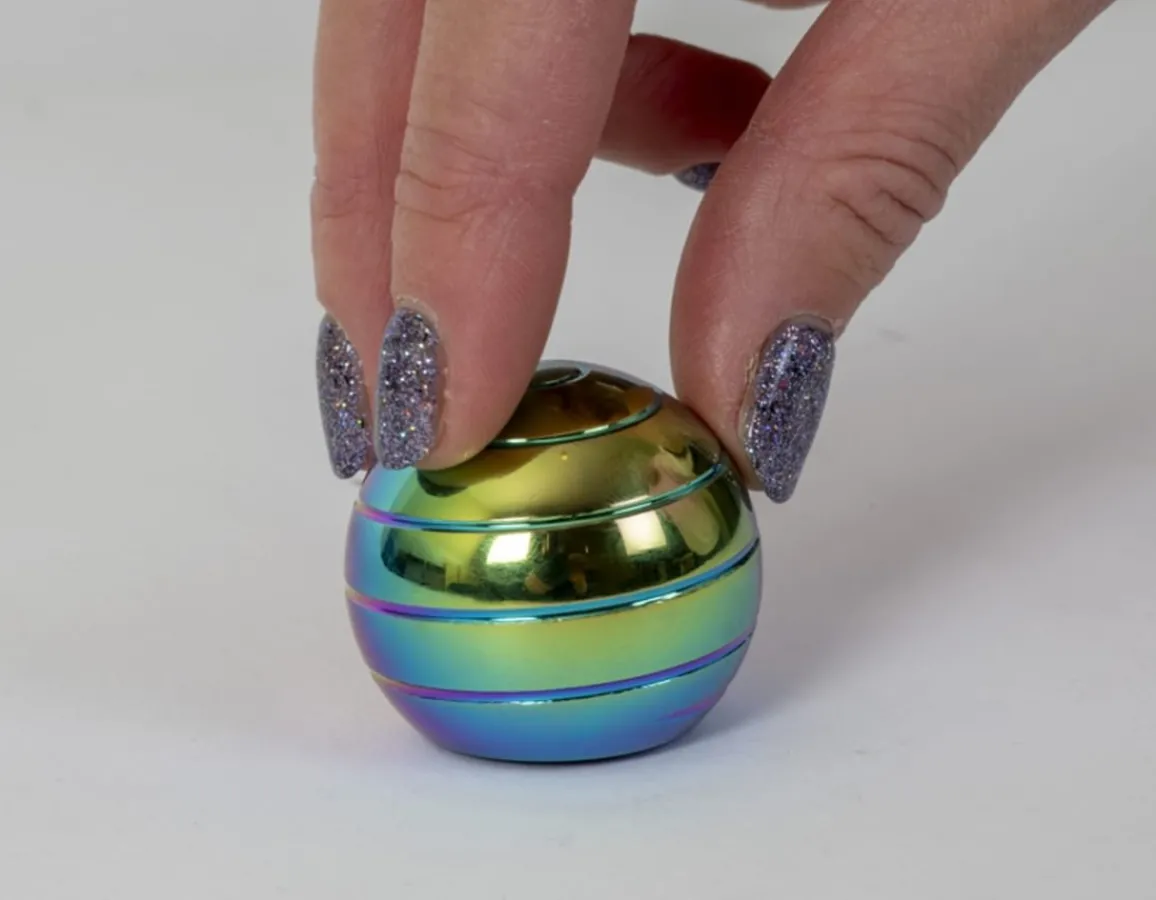 Clearance Funtime Gifts Infinity Spinner - Mini Metal Fidget Sphere