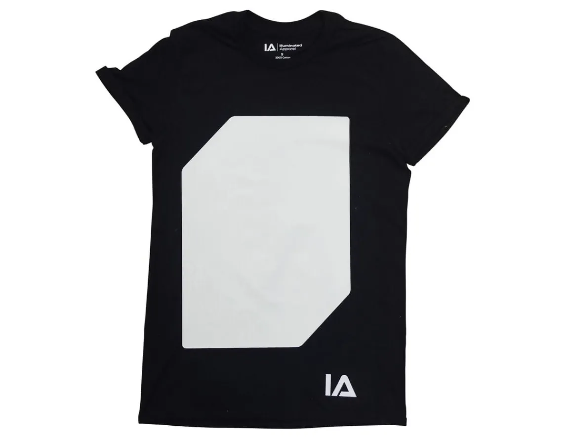 Outlet Illuminated Apparel Interactive Glow T-Shirt - Black age 5-6
