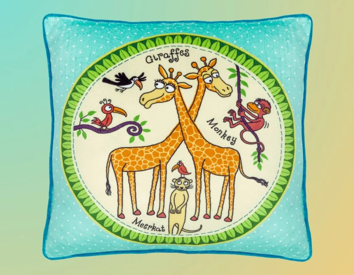 Outlet Tyrrell Katz Jungle Plush Cushion - So Soft!