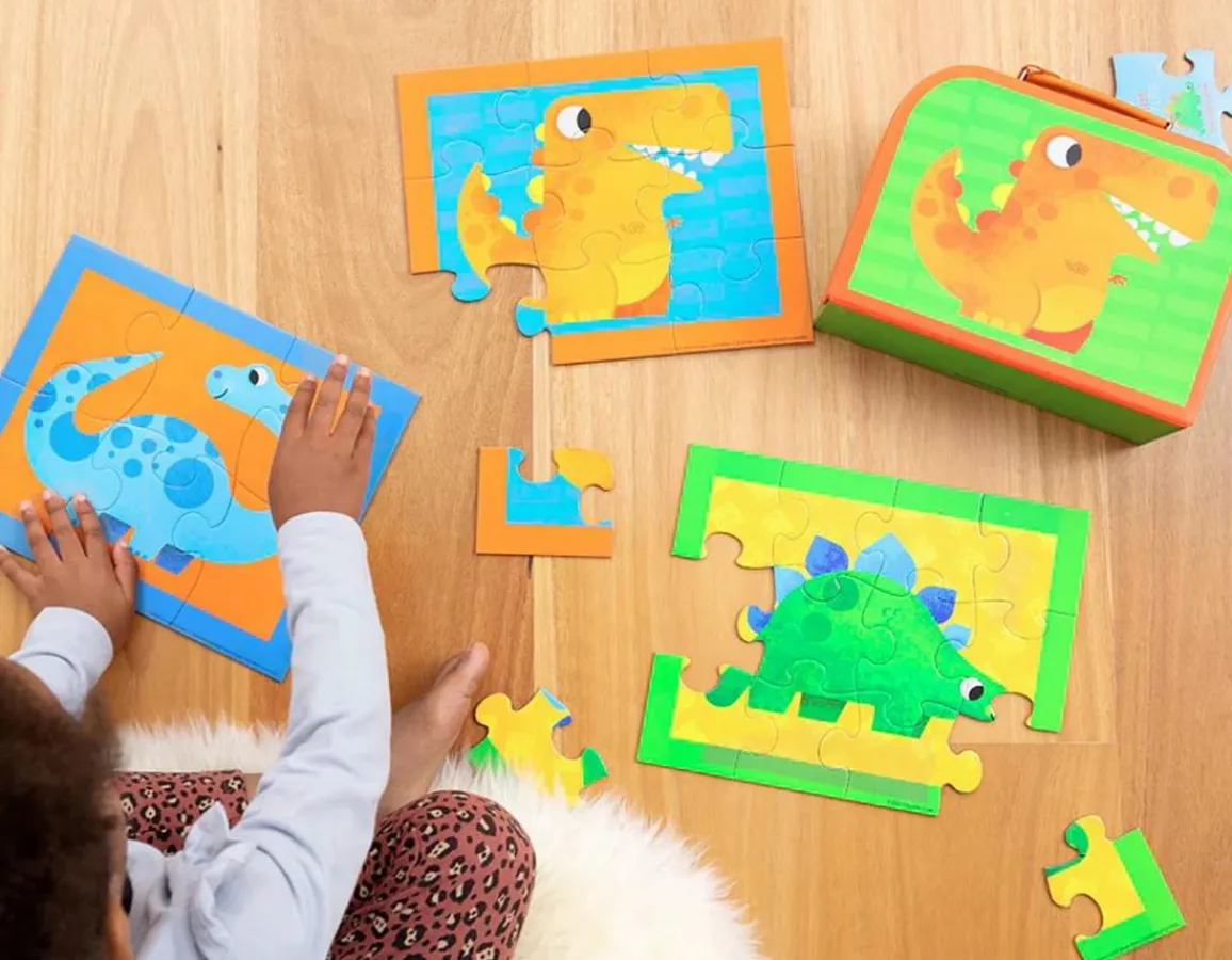 Sale Crocodile Creek My First Dinosaur Puzzles - 3 in 1 Set