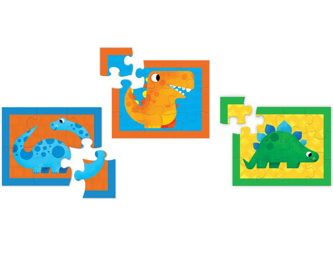 Sale Crocodile Creek My First Dinosaur Puzzles - 3 in 1 Set