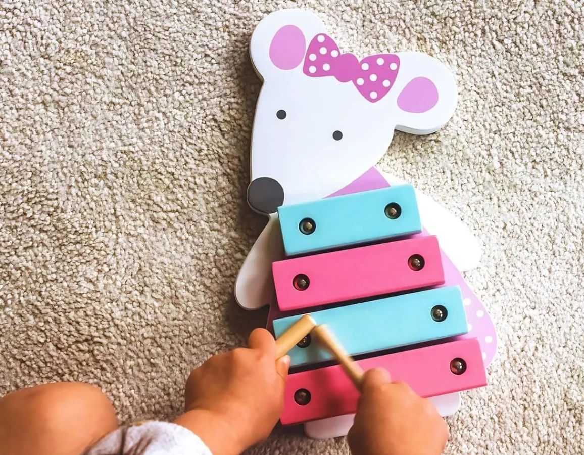 Online Orange Tree Toys Pink Mouse Xylophone