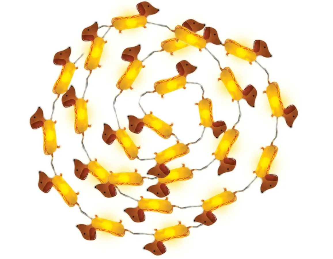 Hot Fizz Creations Sausage Dog String Lights - So Cute!