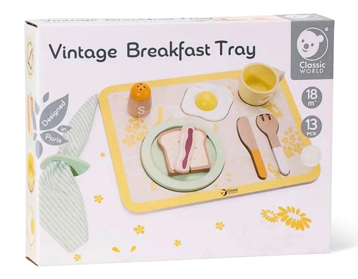 Classic World Vintage Breakfast Tray - Good Morning!